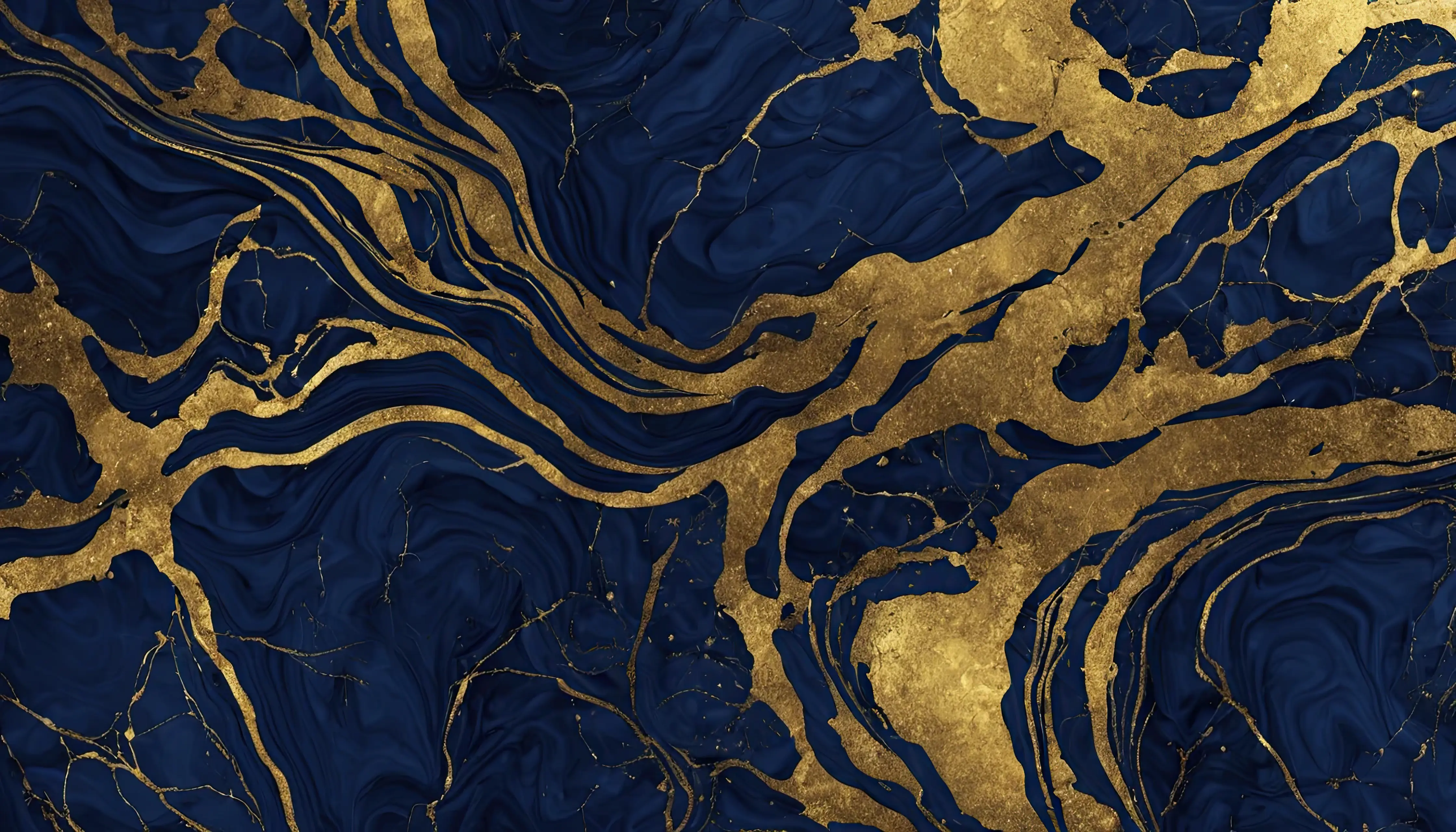 A navy blue background mixed with gold streaks